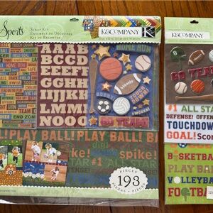 Recollections Sports Scrapbook Kit with Blue and Green Accents